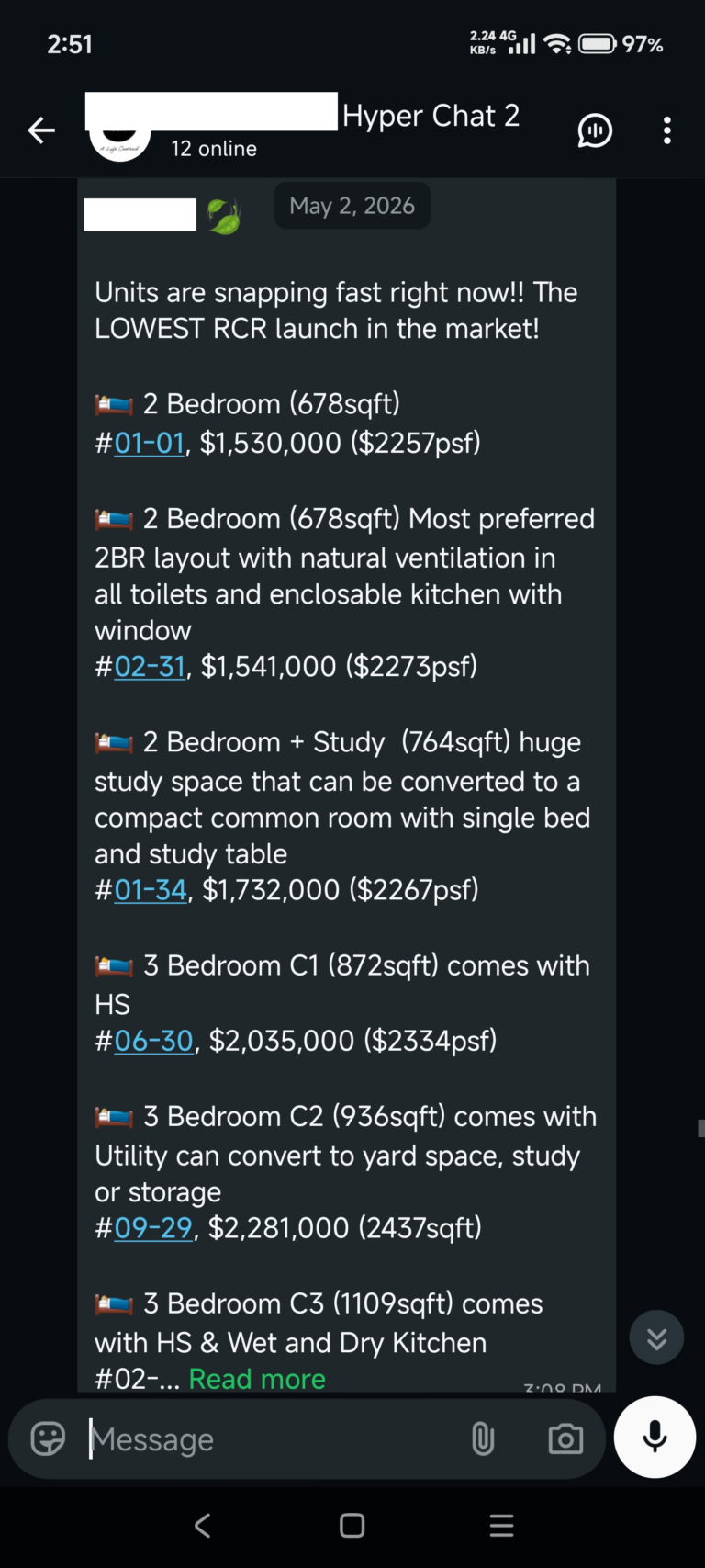 3 BR at $2mil