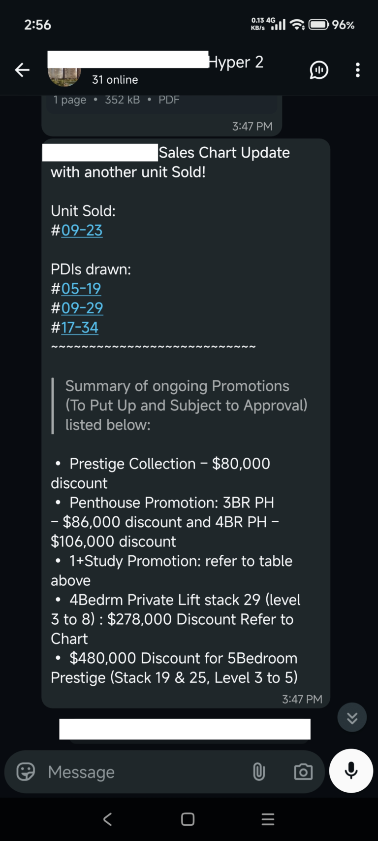 4BR & 5BR having massive discount