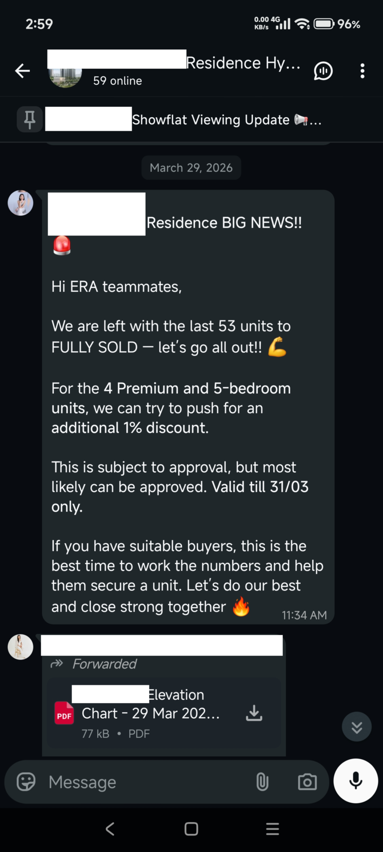 Additional 1% off announcement